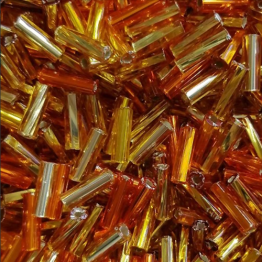 Микс стекляруса 5-6мм PRECIOSA (50гр) оранжевый и золотой 97000mix