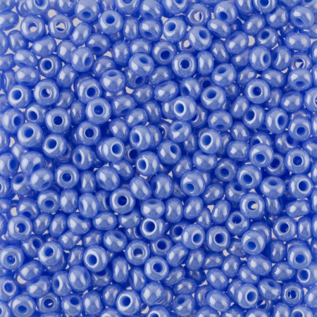Бисер чешский PRECIOSA 6/0 (50гр) синий керамика блестящая 38020
