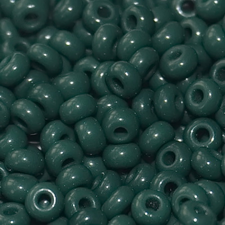 Бисер PRECIOSA 53270 (50гр) 8/0 зеленый темный керамика 