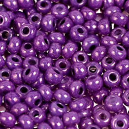 Бисер чешский PRECIOSA 10/0 (50гр) 1сорт фиолетовый блестящий ПРЕМИУМ 46025
