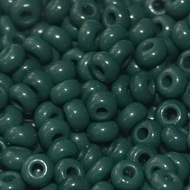 Бисер чешский PRECIOSA 10/0 (50гр) 1сорт зеленый темный керамика 53270