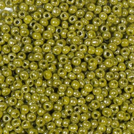 Бисер PRECIOSA 10 50гр 1сорт зеленый оливковый 58430