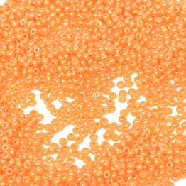 Бисер чешский PRECIOSA 10/0 (50гр) 1сорт оранжевый блестящий 17189mel