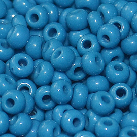 Бисер чешский PRECIOSA 10/0 (50гр) 1сорт синий керамика 33220