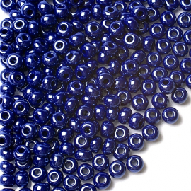 Бисер чешский PRECIOSA 10/0 (50гр) 1сорт синий блестящий 38050