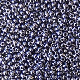 Бисер чешский PRECIOSA 10/0 (50гр) 1сорт синий блестящий гематит 38070