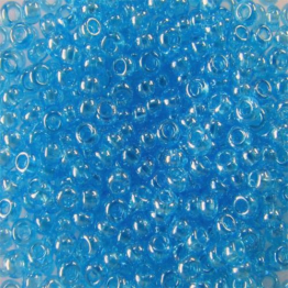 Бисер китайский 12/0 (500гр) голубой прозрачный блестящий арт.103