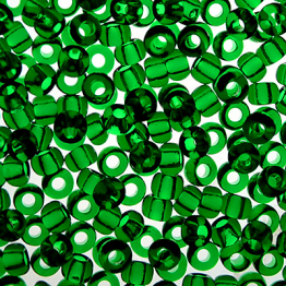 Бисер чешский PRECIOSA 6/0 (50гр) зеленый прозрачный 50060