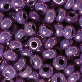 Бисер чешский PRECIOSA 10/0 (15гр) 2сорт фиолетовый блестящий ПРЕМИУМ 46025