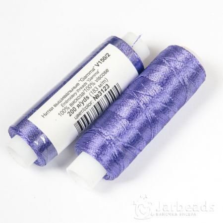 Нитки Вискоза 100% для вышивки и кистей 183м фиолетовый n-3123