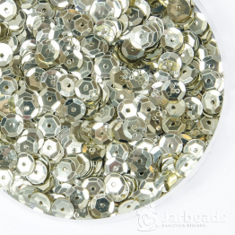 Пайетки круглые металлик с гранями 6мм (золото) 10гр ZC №09