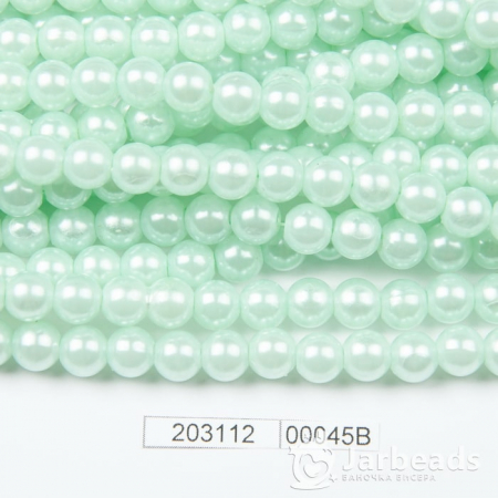 Бусины пластиковые Жемчуг 8мм 100шт мятно зеленый 00045В 