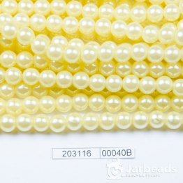 Бусины пластиковые Жемчуг 8мм 100шт (лимонад) арт.00040В 