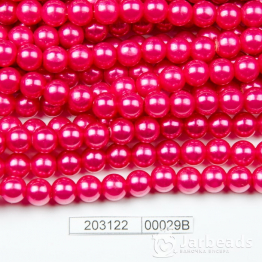 Бусины пластиковые Жемчуг 8мм 100шт (розовый фуксия) арт.00029В 