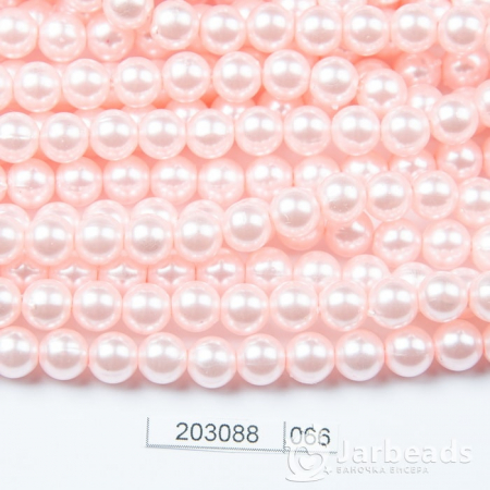 Бусины пластиковые Жемчуг 8мм 100шт нежно розовый 066 