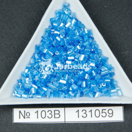 Рубка китайская (450гр) синий прозрачный блестящий арт.103B