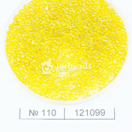 Бисер китайский 12/0 (500гр) желтый прозрачный блестящий арт.110