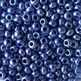 Бисер чешский PRECIOSA 10/0 (50гр) 1сорт синий блестящий 38060