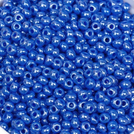 Бисер чешский PRECIOSA 10/0 (50гр) 1сорт синий блестящий 38040