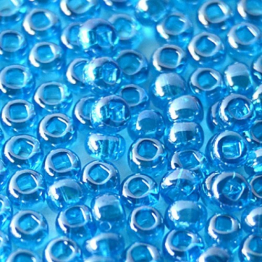 Бисер чешский PRECIOSA 10/0 (50гр) 1сорт синий прозрачный блестящий 66150