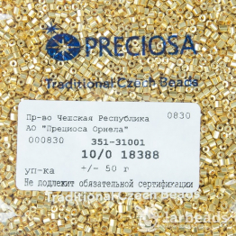 Рубка PRECIOSA 10/0 50гр золотой металлик 18388