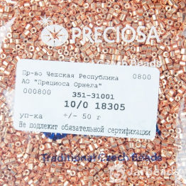Рубка PRECIOSA 10/0 50гр золото розовое металлик 18305