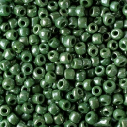 Бисер китайский 12/0 (500гр) зеленый керамика блестящая арт.127