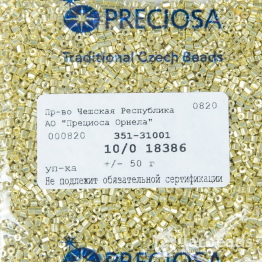 Рубка PRECIOSA 10/0 50гр золотой металлик 18386