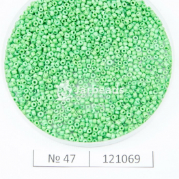 Бисер китайский 12/0 (450гр) зеленый керамика арт.47