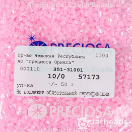 Рубка PRECIOSA 10/0 50гр розовый блестящий 57173