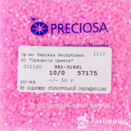 Рубка PRECIOSA 10/0 50гр розовый блестящий 57175