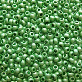 Бисер чешский PRECIOSA 10/0 (15гр) 2сорт металлик зеленый матовый 18556m