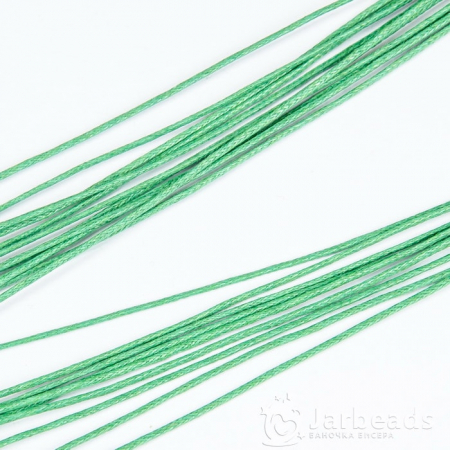 Шнур плетеный синтетический d.1мм отрезок 1м зеленый