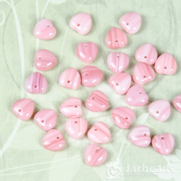 Бусины стеклянные PRECIOSA сердце 8*8мм (бледно розовый) 10шт